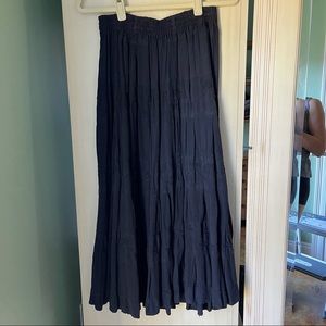 Sacred Threads vintage black midi skirt